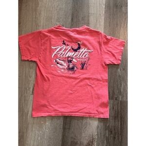 Palmetto Moon Coral Youth Boys T-shirt size small